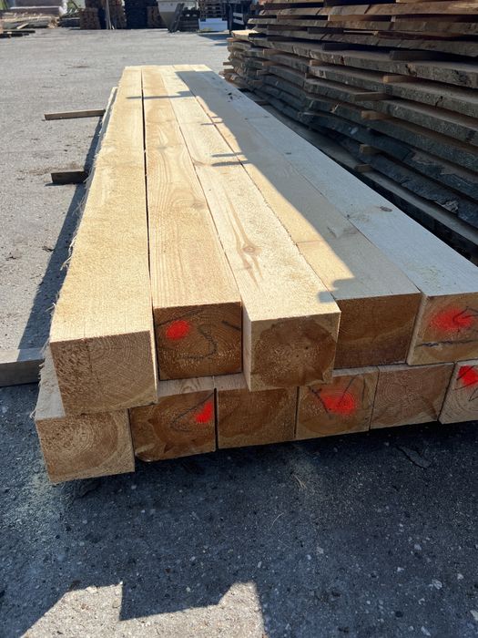 Kantówka sosnowa 125x125x4000 mm inne wymiary na zamówienie 12x12 cm