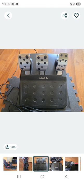 Logitech G29 com pedais – excelente estado – 180€