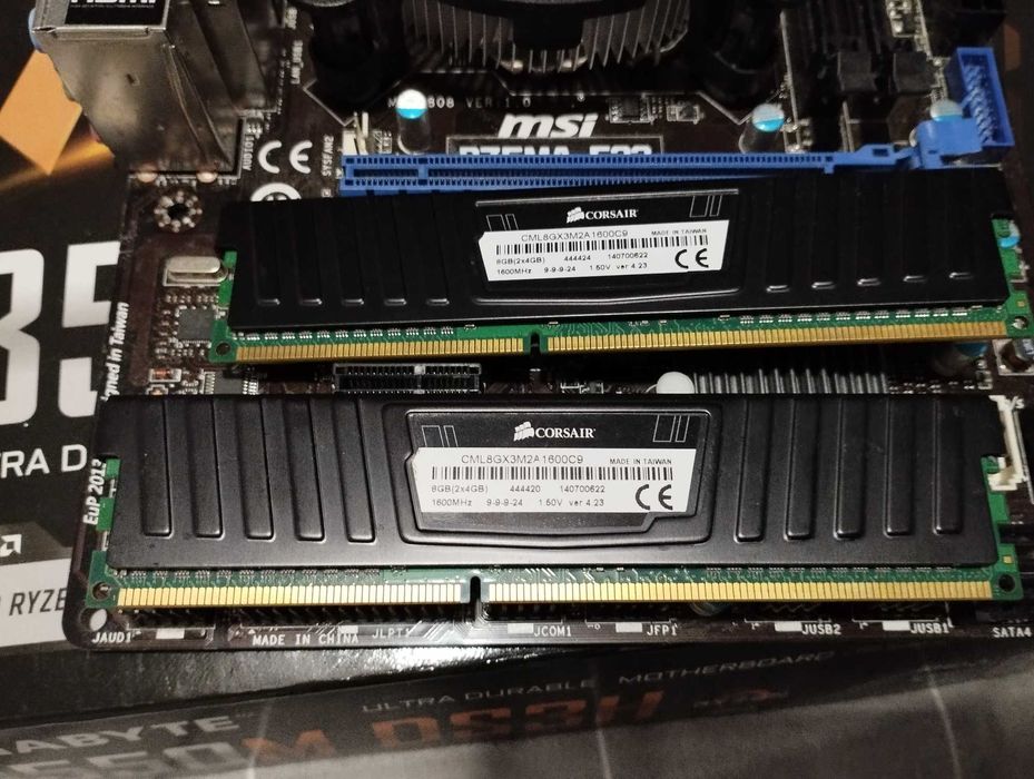 Komputer Intel i5-3550 + Płyta główna Msi b75ma-e33 + 8gb ram ddr3