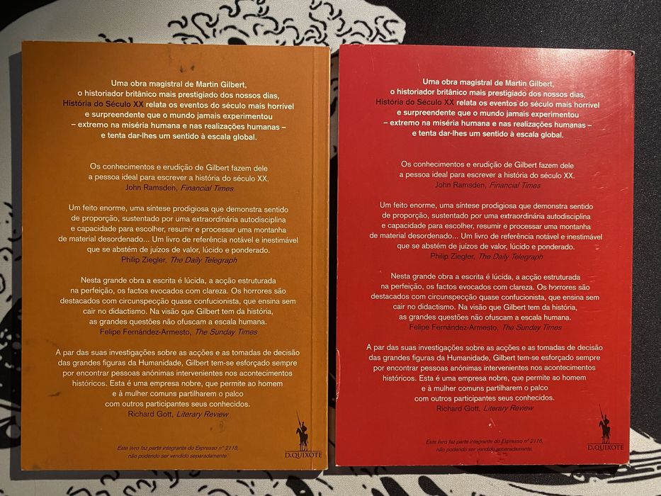 Conjunto 2 livros - História do século XX