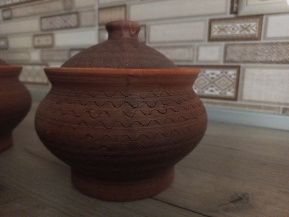 Глиняні горщики .