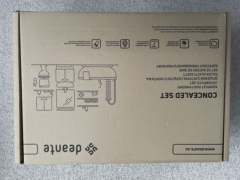 Komplet podtynkowy natryskowy Silia Titanium