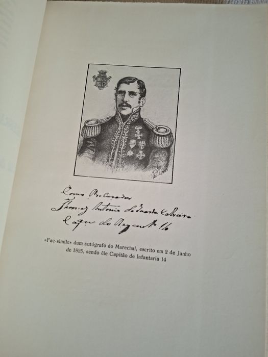 Dois livros de António Cabreira - Conde de Lagos  Graduações Militares