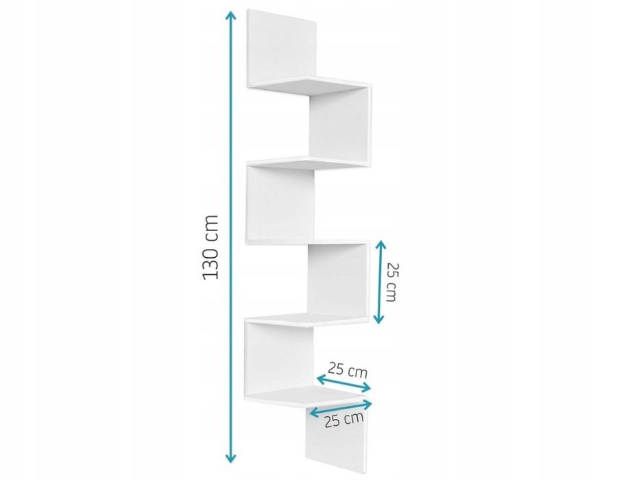 Półka wisząca narożna