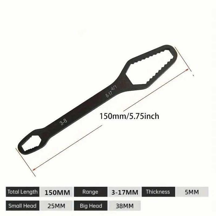 Dual-End Multi-Function Universal Wrench441727216297584641