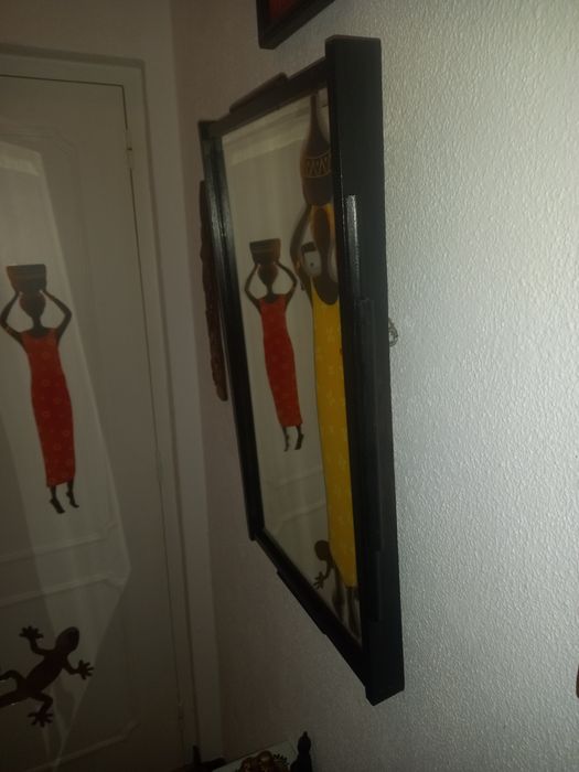 Espelho decorativo africano