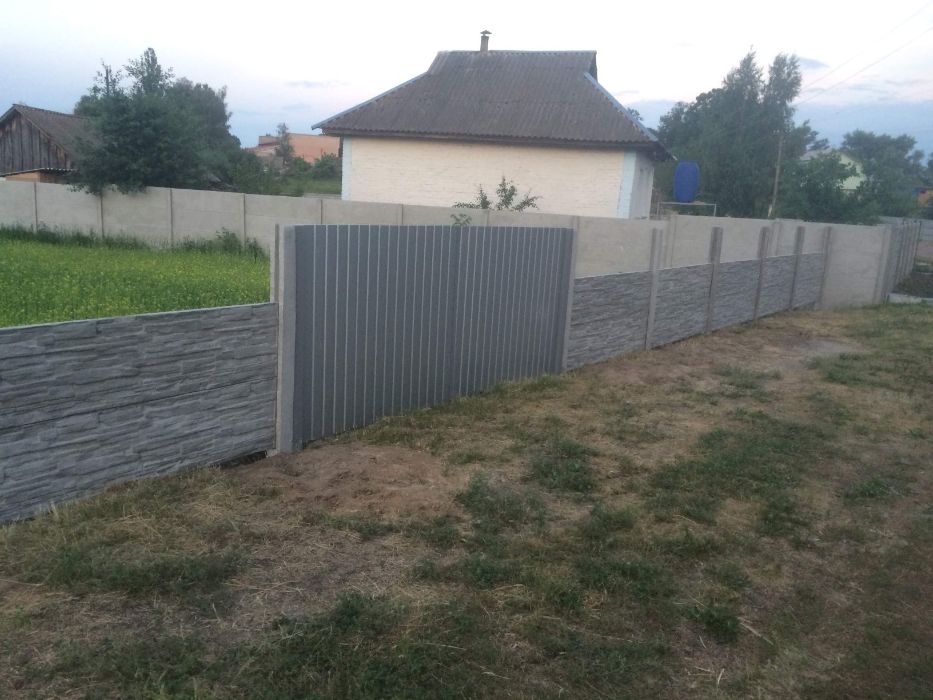 Продажа и установка Бетонного забора. Еврозабора.