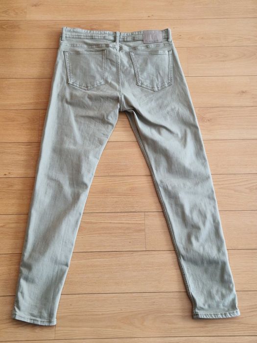 Calças Mango Bege + Verde Skinny Fit (Tamanho EUR42 + EUR44)