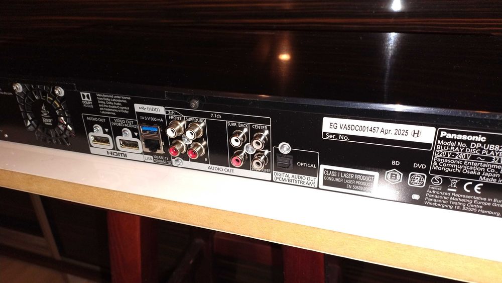 Panasonic DP-UB820 odtwarzacz Blu-ray 4K