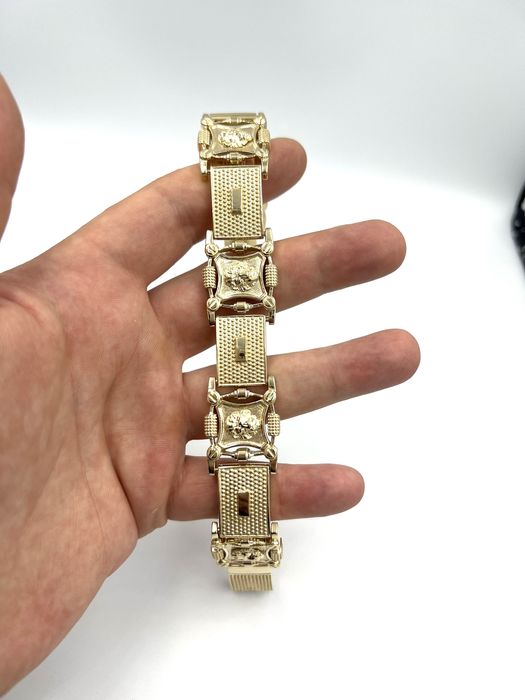 Złota Bransoletka z Lwami 180g 585 Nataliebizu