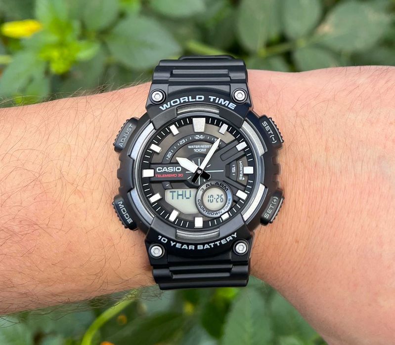 Годинник Casio AEQ-110W-1A новий оригінал великий вибір годинників