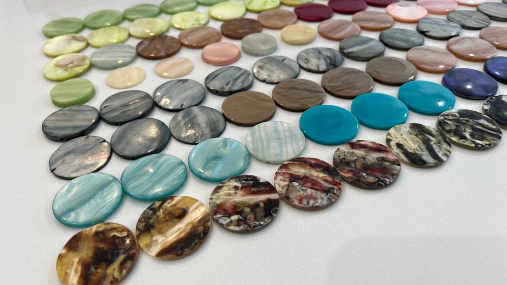 lote de 104 pedras redondas - 35 mm diâmetro