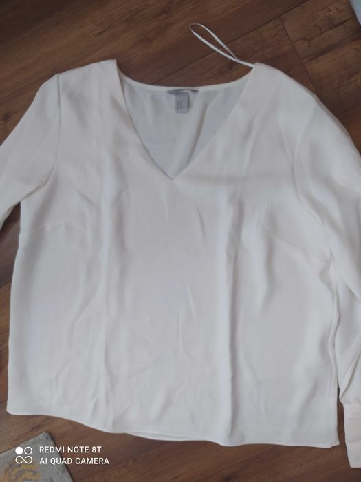Bluzka  kremowa h&m 46