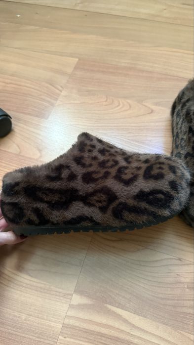 Меховие тапки тапочки зима