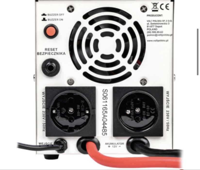 Перетворювач (інвертор) напруги VOLT Polska SINUS PRO 850E PLUS (500W)