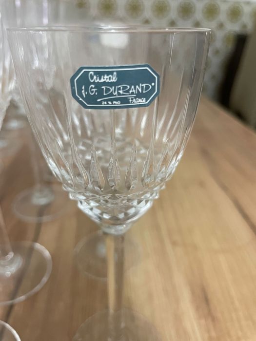 Conjunto de copos de cristal JG Durand VENDO OU TROCO