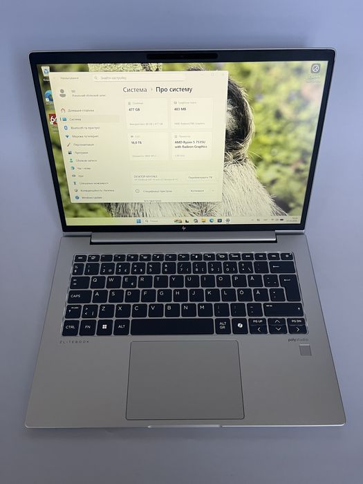 Hp elitebook 645 g11 2025 lte sim ryzen5 7535u 16ram512ssd 14" wuxga