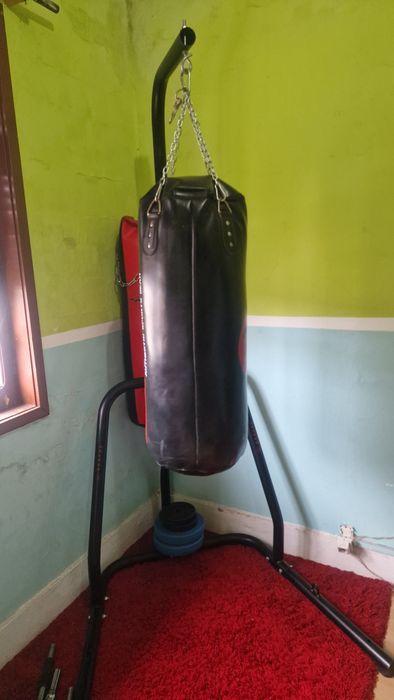 Saco boxe com suporte
