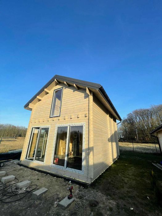 Drewniany domek letniskowy Jan III 65 +27 m2-ROD, ośrodek wypoczynkowy