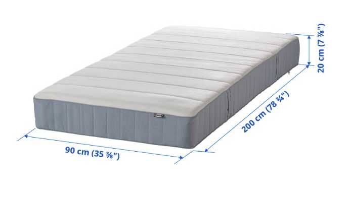 Colchão IKEA 90x200 de molas ensacadas
