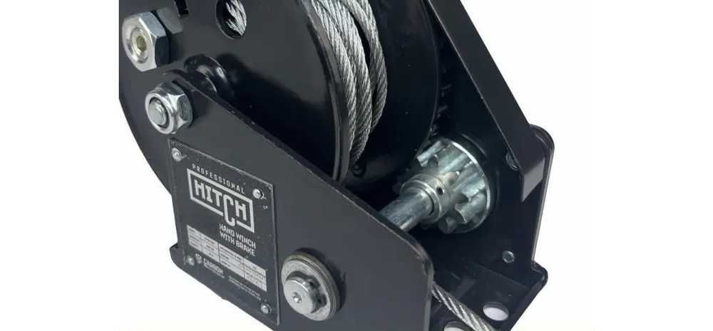 Барабанна лебідка HITCH (900 кг, 10 м, трос 4.5 мм) барабанная лебедка