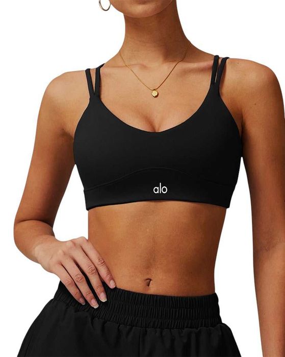 Топ спортивний Alo Yoga Tight Bra Black 40132-BK