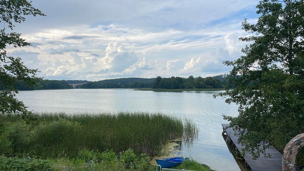 MAZURY dom nad jeziorem na Mazurach, pomost, sauna, 11 kw EV Charger