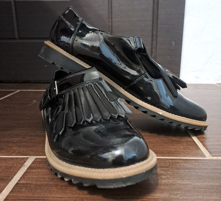 CLARKS  griffin półbuty damskie skórzane 40