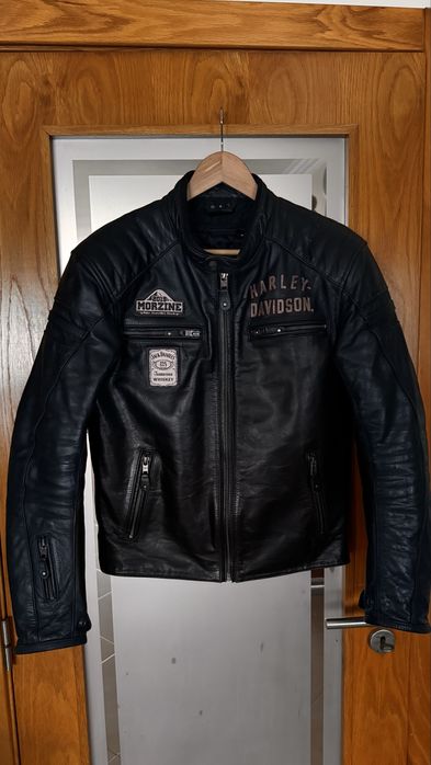 Blusão Harley Davidson Vintage em Couro Tamanho M (Europeu)