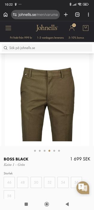 Hugo Boss spodnie Chino męskie