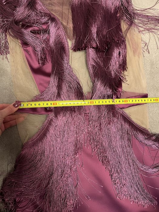 Sukienka Fiolet Babylon Balmain Les Bourdelles S włoska