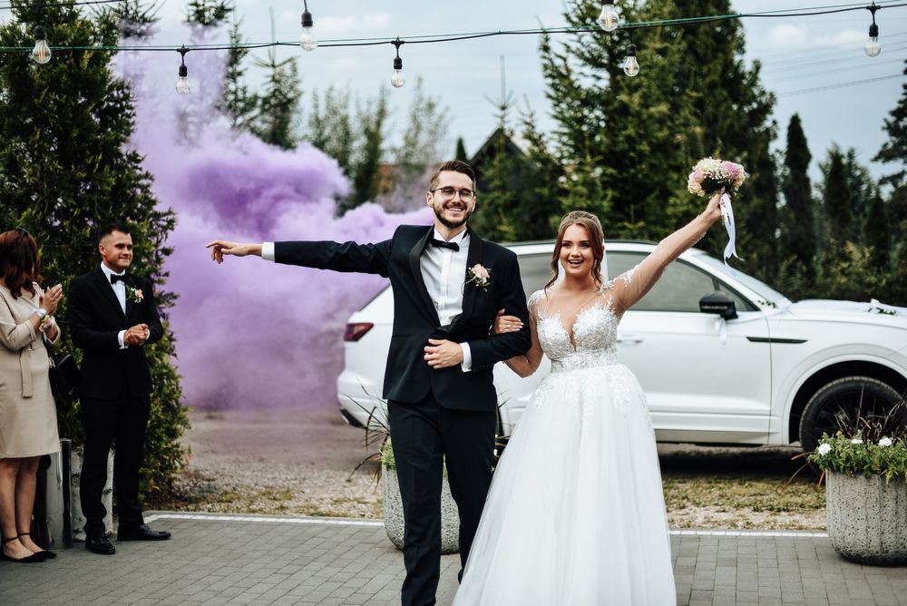 Lekka Suknia ślubna księżniczka 36-40