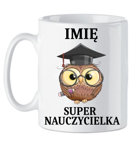 Kubek Dla Super Nauczyciela Prezent + Kartonik