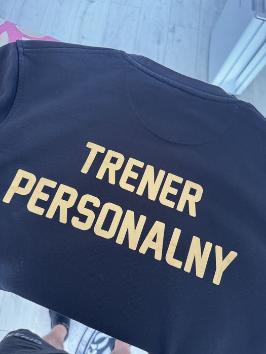 Bluza Tommy Hilfiger jak nowa wymiary złoty nadruk trener personalny