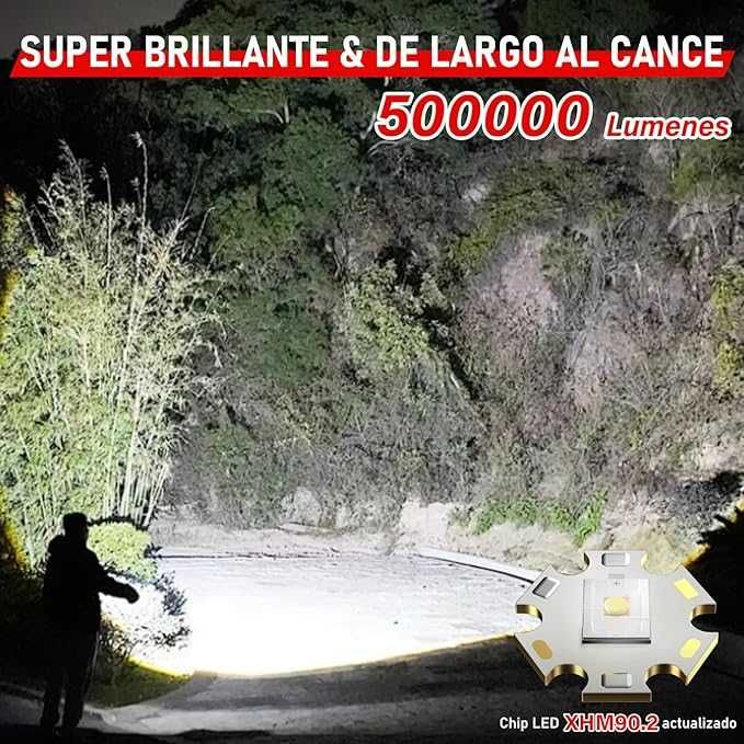 High-Power LED Flashlight, 50,000 Lumens – ShadowHawk (New)64586338969217121