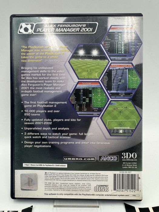Player Manager 2001 Ps2 Gwarancja