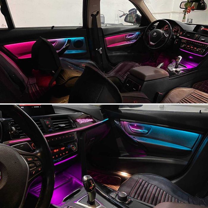 Динамическая модельная подсветка салона BMW F30 (13-19) 20 предметов