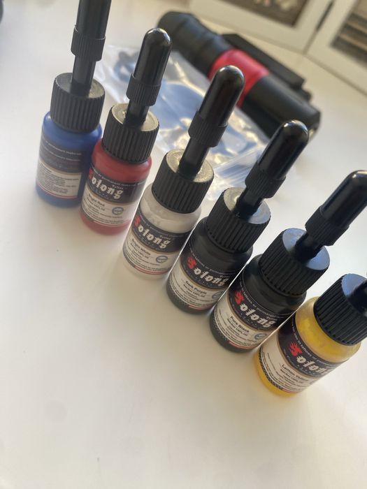Kit Tattoo c/ Maquina Rotativa - Bateria 1500 mAh