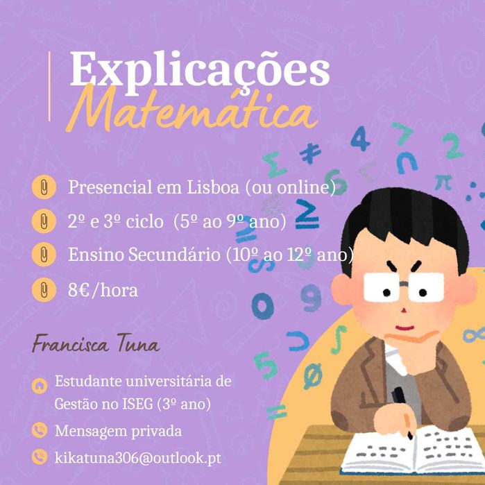 Explicações de Matemática