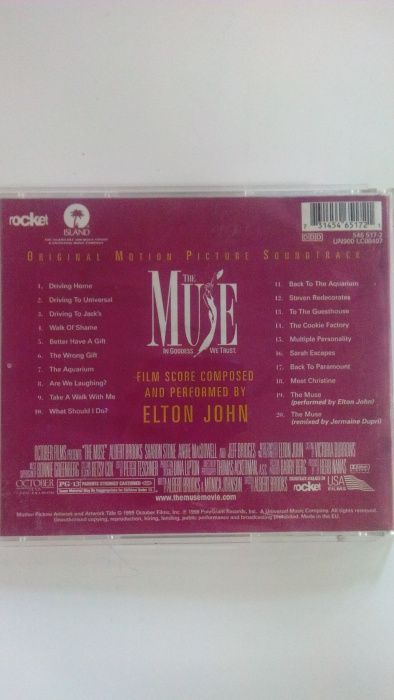 лицензионный CD Элтон Джон саундтреки фильма МУЗА и Обмен на павербанк