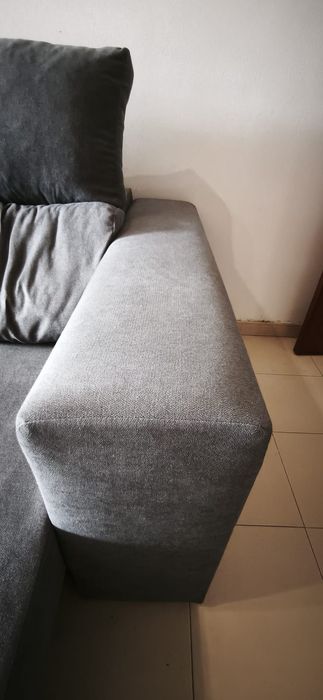 Sofá Chaise Longue cinza
