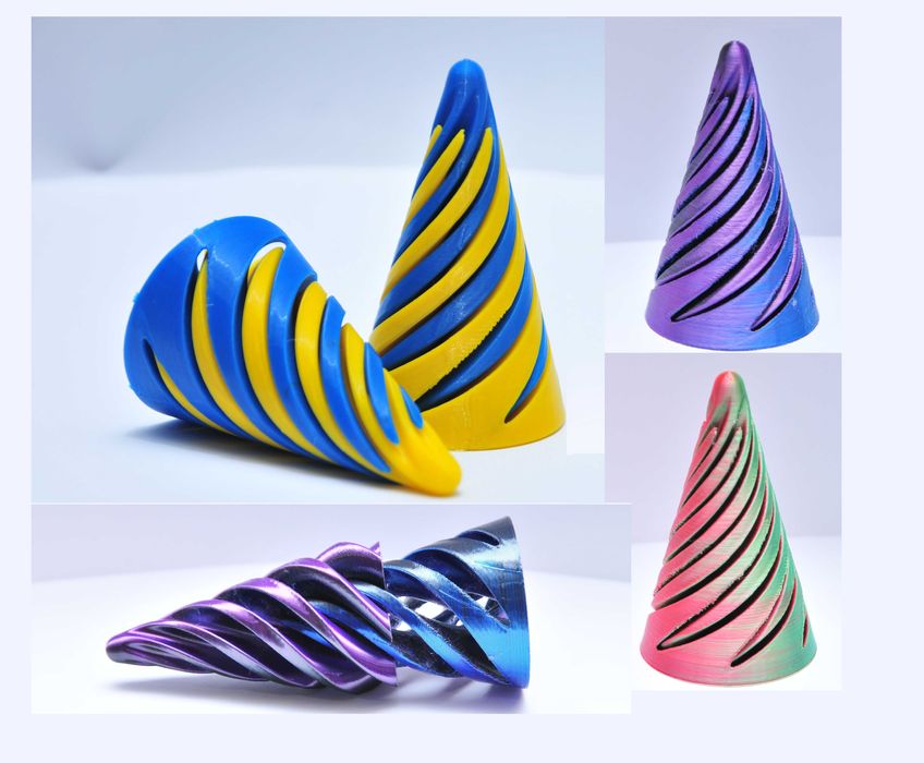 Антистресс магический конус спиральная пирамида невозможная фиджет игр