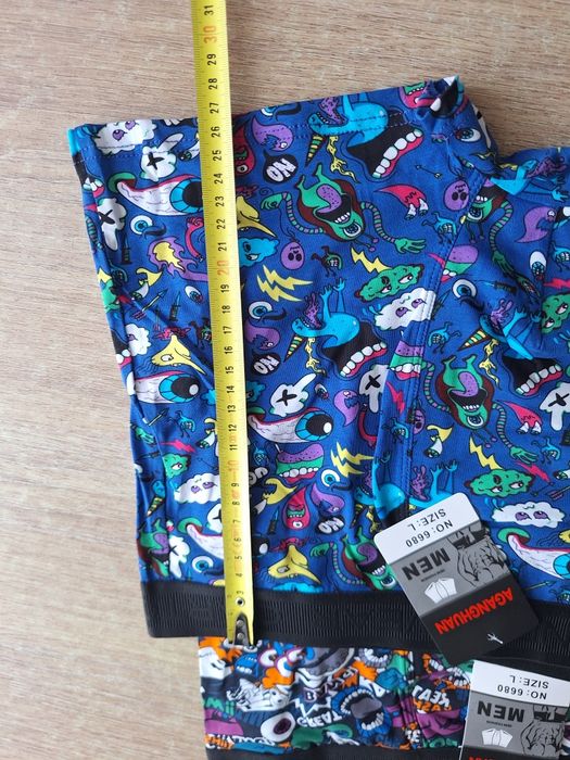 4x bokserki meskie szeroka guma L