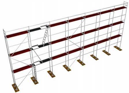 Rusztowanie Elewacyjne P70 170 m2 Podesty Drewniane - Zestawy