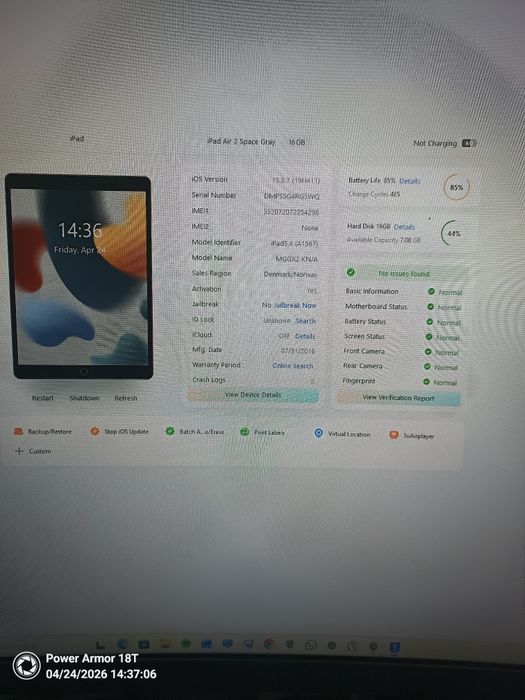 Apple iPad Air 2 16GB Cellular (2th gen) 2014 A1567