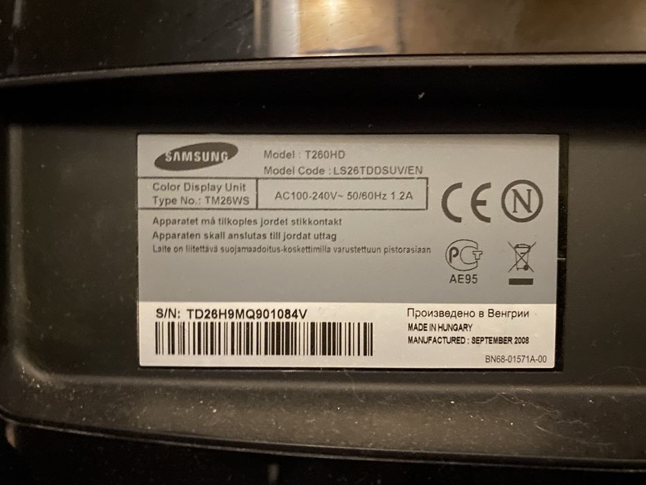 Monitores Samsung SyncMaster 25.5