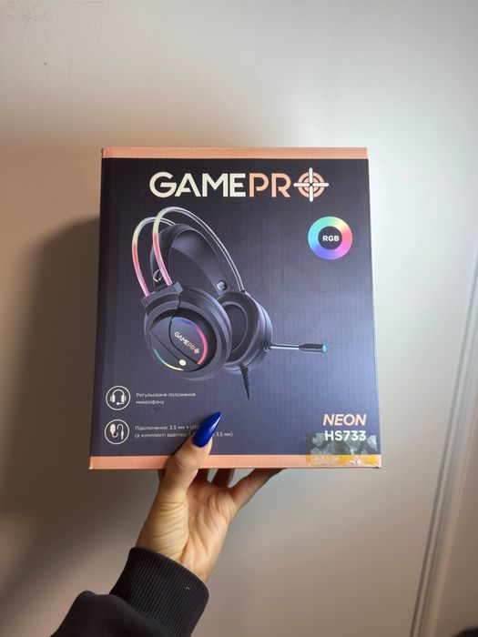 Оригінальна ігрова провідна гарнітура  GamePro Headshot HS733