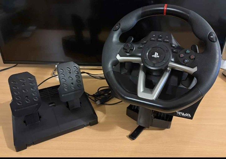 Volante licenciado oficial PlayStation
hori rwa racing wheel apex na caixa