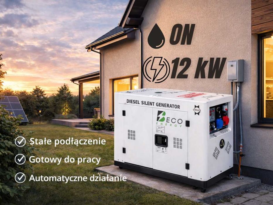 Agregat prądotwórczy 12 kW | Montaż | Awaryjne zasilanie domu