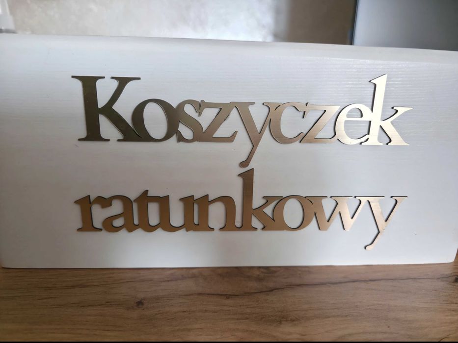 Koszyczki ratunkowe na wesele biały i czarny